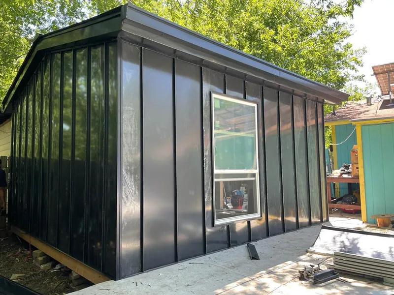 Black standing seam metal wall panels for Metal Roof Installation in Pleasant Hill